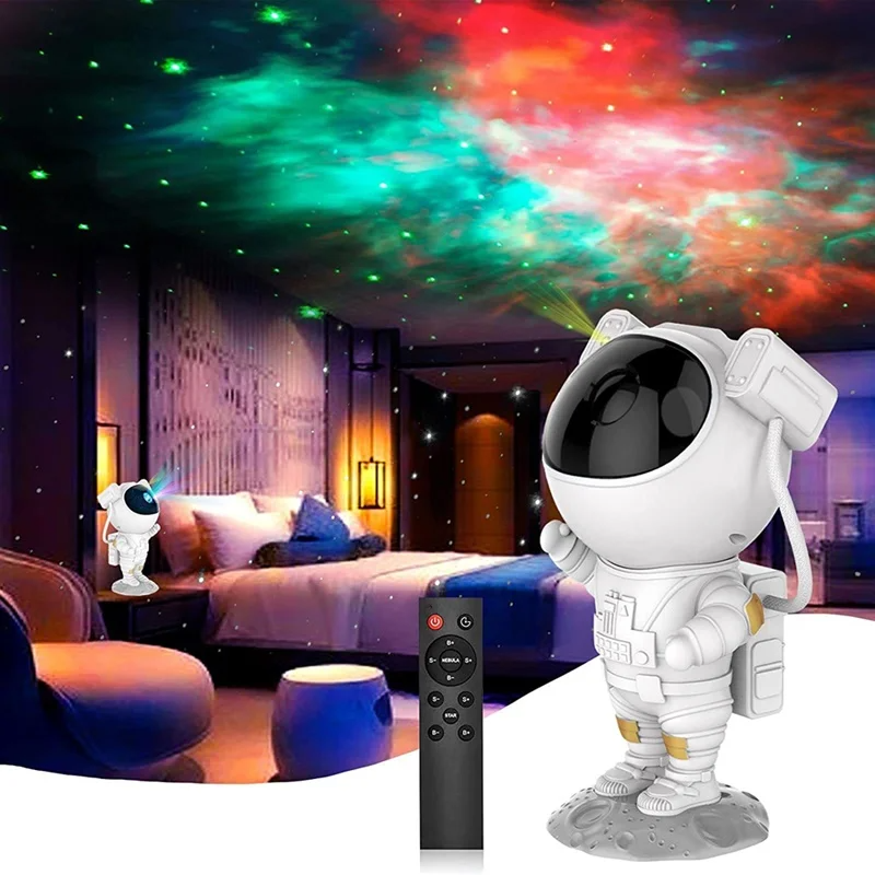 Enhanced Product Title: "Astronaut LED Star Projector – Galaxy Night Light for Kids & Adults | Soothing Starry Sky Atmosphere" 

This title includes relevant keywords for better visibility while also appealing to a broader audience.