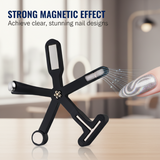 Magnetic Nail Art Tool – Cat-Eye & Galaxy Effects, 8 Patterns & Silicone Body