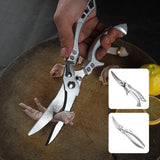 Multifunction Poultry Shears – Stainless Steel, 3.5mm Blades & Spring-Loaded Grip