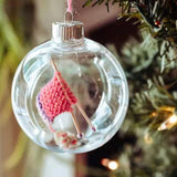 Knitted Christmas Baubles – Handcrafted Knit Ornament Set