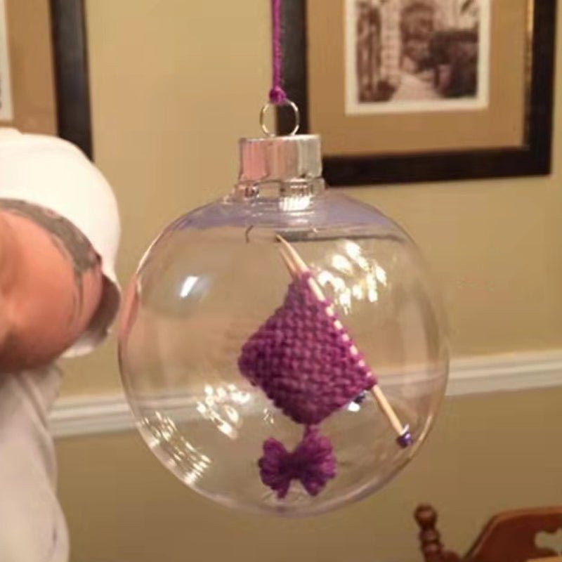 Knitted Christmas Baubles – Handcrafted Knit Ornament Set