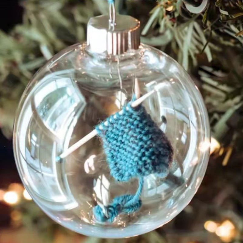 Knitted Christmas Baubles – Handcrafted Knit Ornament Set
