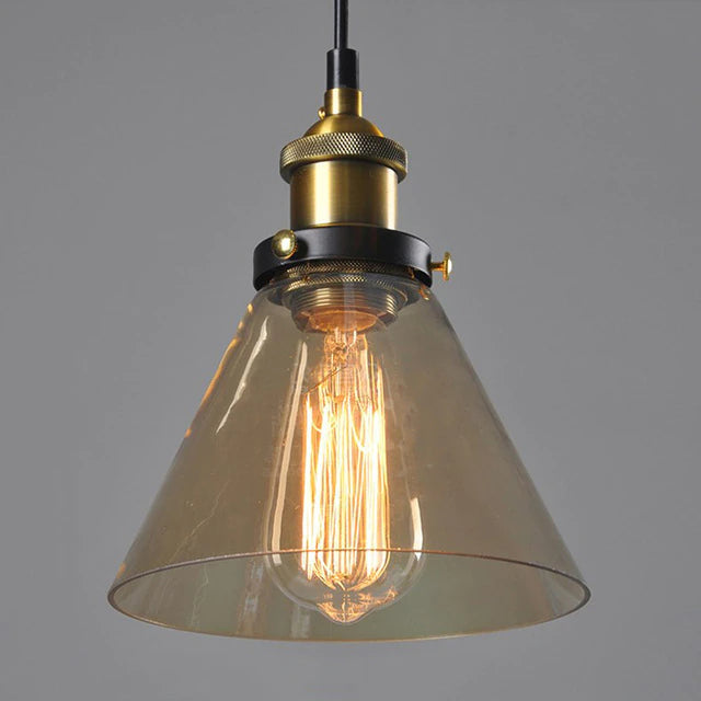 Vincent Crystal Hanging Lamp - Amber Style 2
