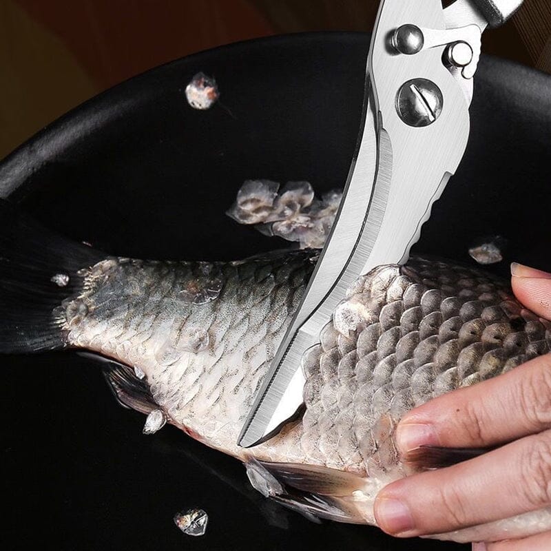 Multifunction Poultry Shears – Stainless Steel, 3.5mm Blades & Spring-Loaded Grip