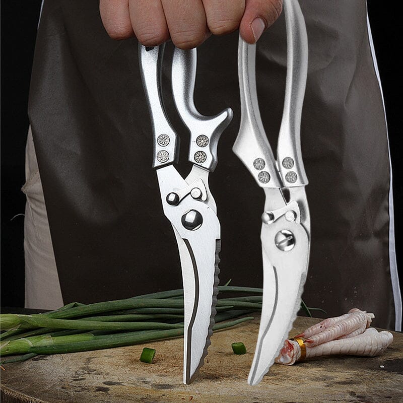 Multifunction Poultry Shears – Stainless Steel, 3.5mm Blades & Spring-Loaded Grip