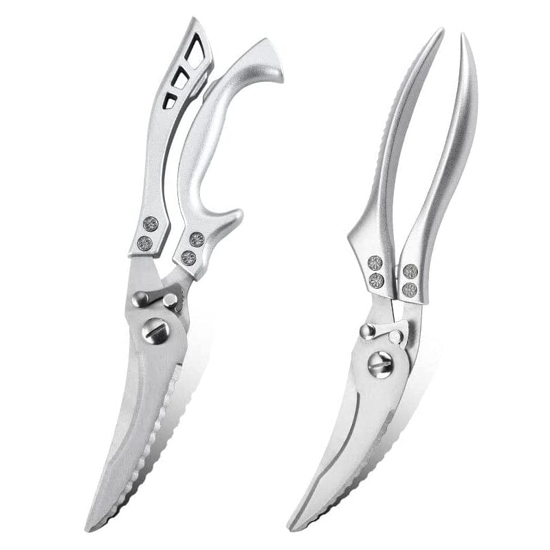 Multifunction Poultry Shears – Stainless Steel, 3.5mm Blades & Spring-Loaded Grip