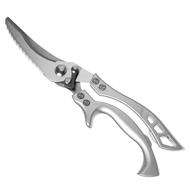 Multifunction Poultry Shears – Stainless Steel, 3.5mm Blades & Spring-Loaded Grip