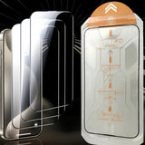 iPhone Tempered Glass Screen Protector – Dust-Free Install, Face ID Compatible & Oleophobic Coating