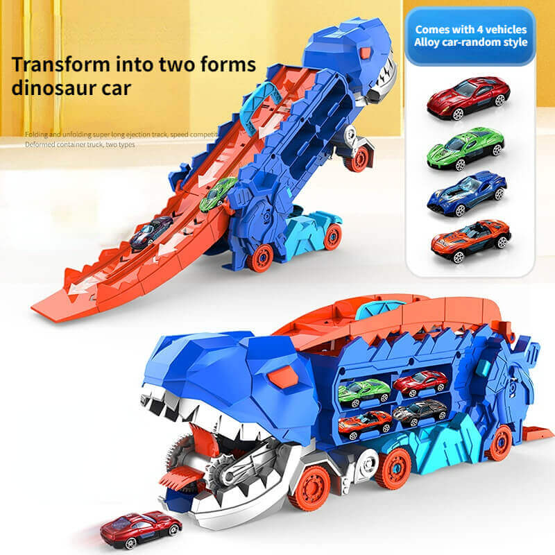 3-in-1 Race Truck for Kids – T-Rex Transporter