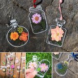 Dried Flower Bookmark Set 30 Pieces – Clear Acrylic, 5 Designs & Decorative Tassel