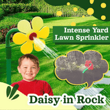 Rotating Daisy Lawn Sprinkler – 360° Coverage, Kid-Safe & Garden Hose Connect