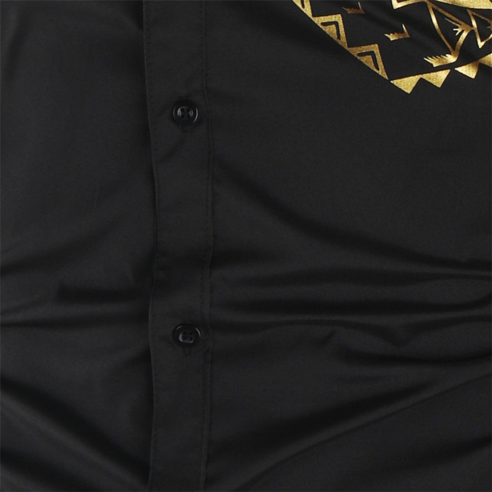 Darius – Men's Shirt with Gold Details