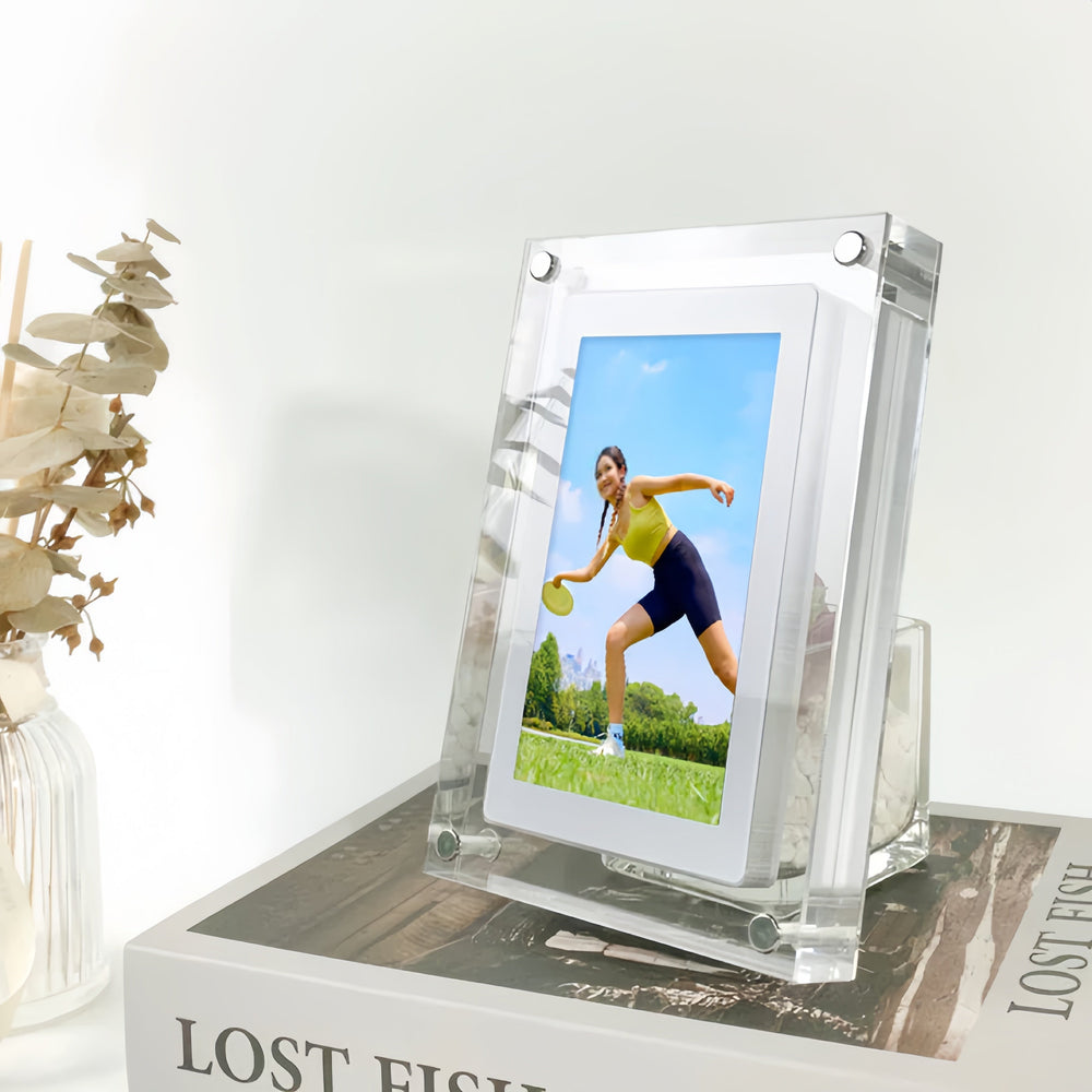 7-Inch Digital Video Photo Frame – HD Display, 2GB Storage & Rechargeable Battery