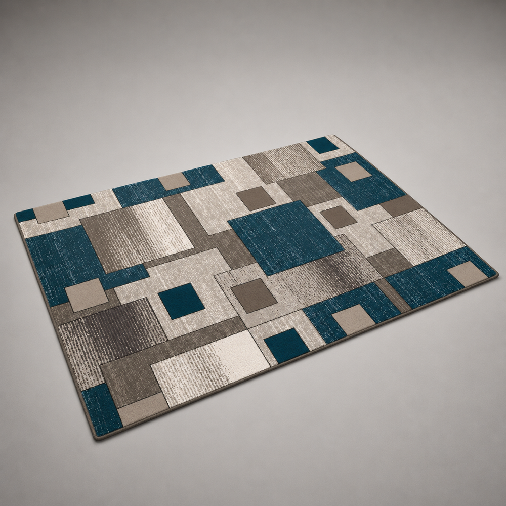 Geometric Area Rug - Detail