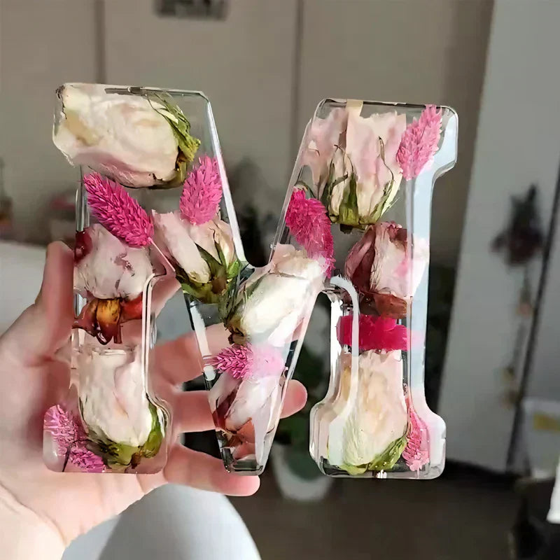 BowLift | Dried Flower Letters Night Light