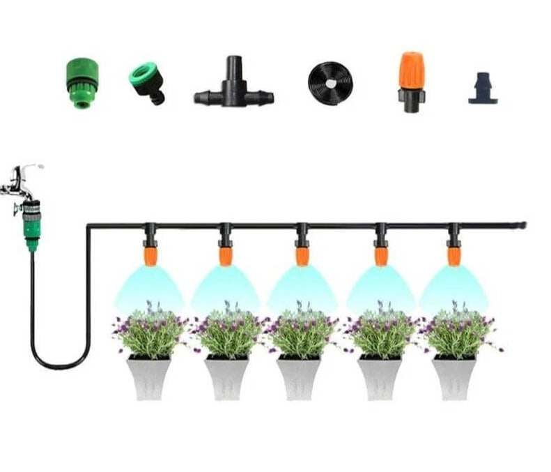 Automatisches Garten-Bewässerungsset – Effiziente, gleichmäßige Beregnung für müheloses Gießen ohne täglichen Aufwand