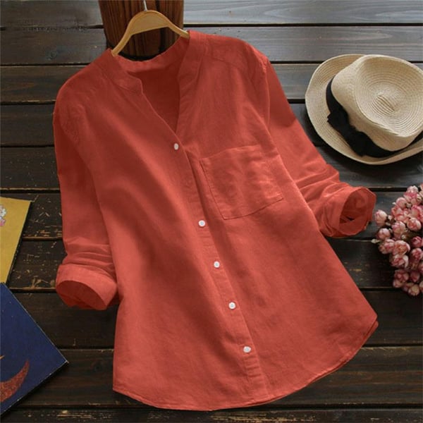 Isla – Women's Long-Sleeve Linen Shirt