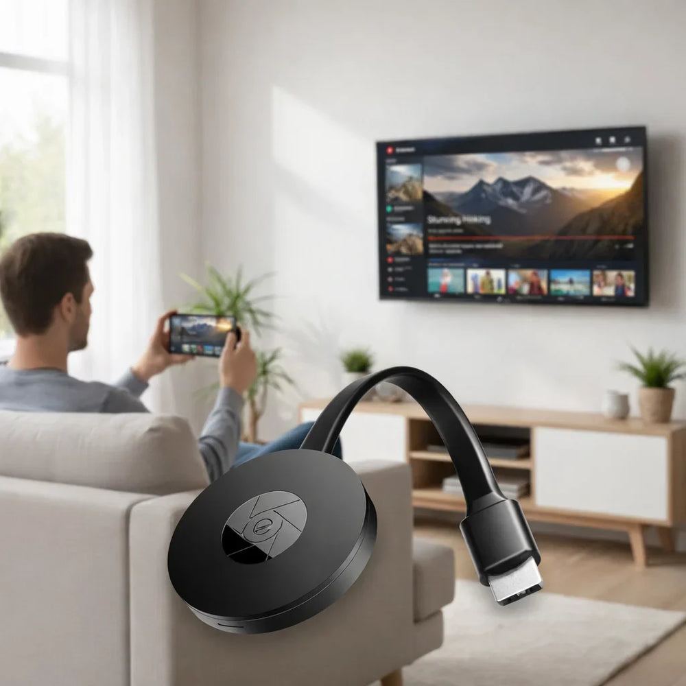 Enhanced Product Title: "Kabelloser 1080p Mirror Adapter – Streamen Sie Inhalte sofort auf Ihrem großen Bildschirm | Kompatibel mit Smart TVs & Geräten" 

This title includes relevant keywords and phrases that can help improve visibility in Google Shoppin