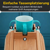 Enhanced Product Title: "Umweltfreundlicher Bambus Armlehnen Tablett – Praktischer Becher- und Snackhalter für das Sofa" 

This title maintains the original meaning while improving clarity and appeal for Google Shopping.