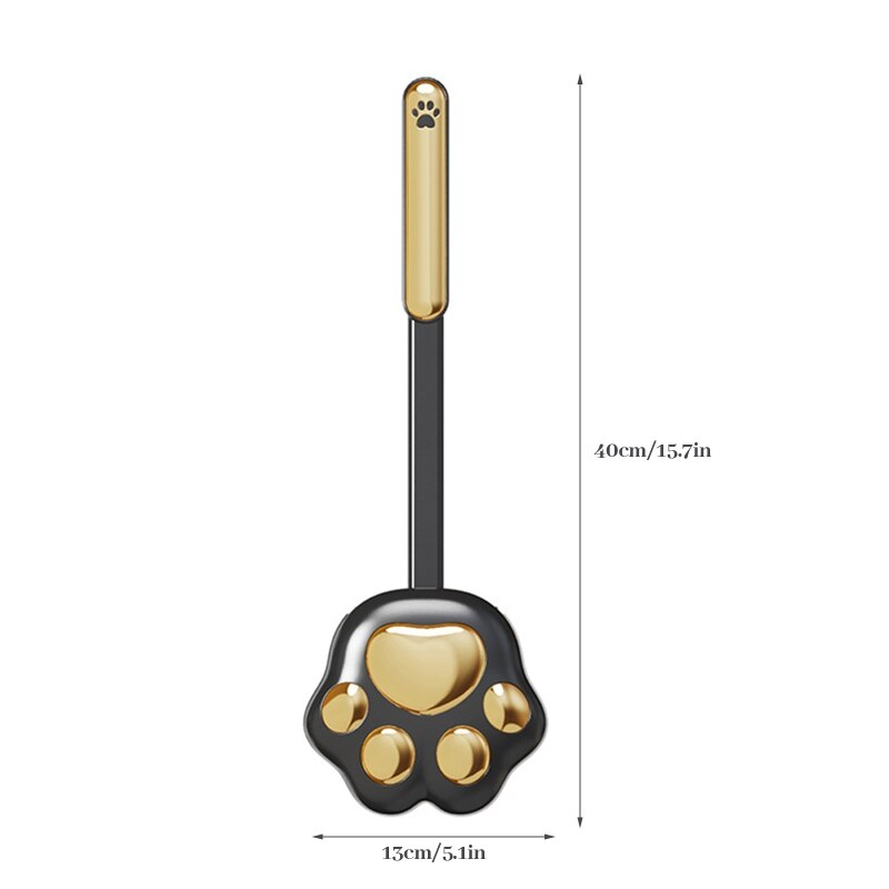 Silicone Cat Paw Toilet Brush – Scratch-Free Bristles, Quick-Dry & Holder Set