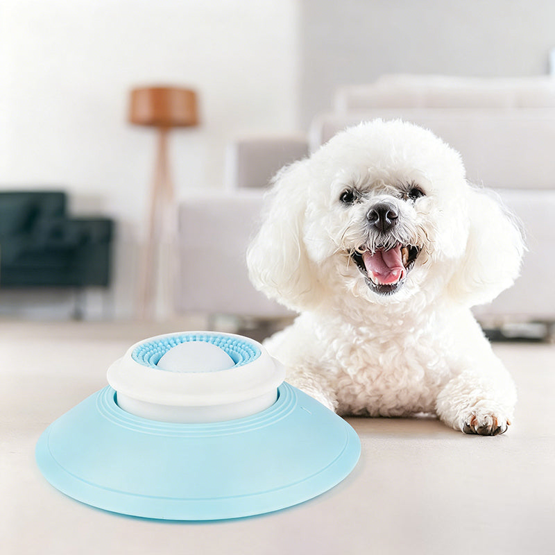 Slow Feeder Dog Bowl – Floating Ball, Non-Slip PP/TPR & 14.5cm for Dogs & Cats