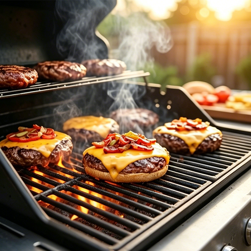 Adjustable Grill Grate – Porcelain-Coated Steel, Expands 30–53cm, Rustproof