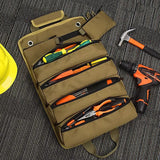 Roll-Up Tool Bag – Multiple Pockets, Removable Trays & Carry Handle