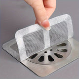 Disposable Drain Hair Catcher Stickers – 10-Pack, Waterproof Mesh & 10×10cm