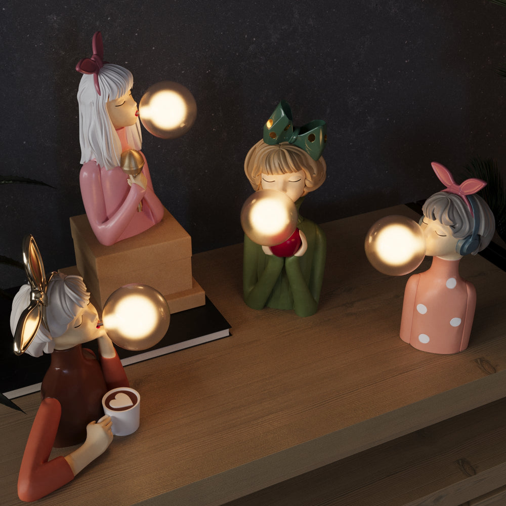 Soap Bubble Table Lamp – Hand-Blown Glass, E27 Socket & Sculptural Design