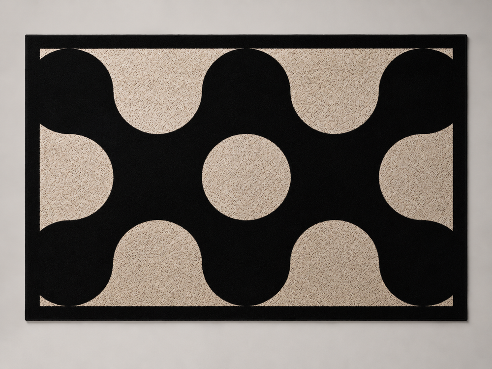 Modern Geometric Rug - Detail