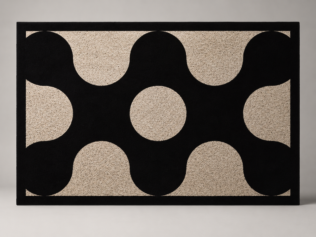 Modern Geometric Rug - Room View