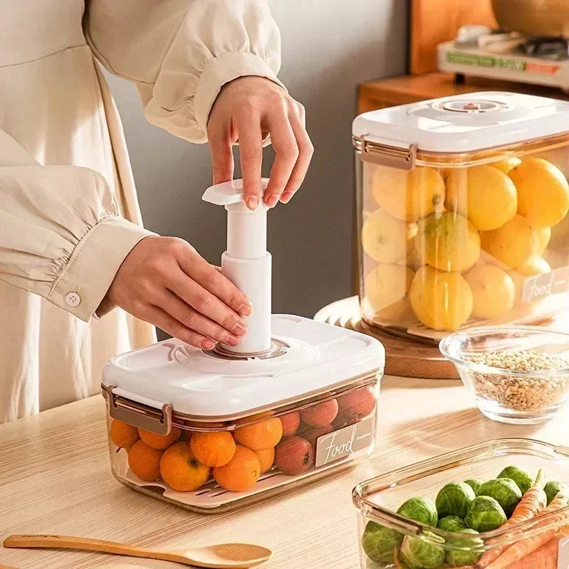 Vacuum Food Storage Container – Hand Pump, BPA-Free & Dishwasher Safe