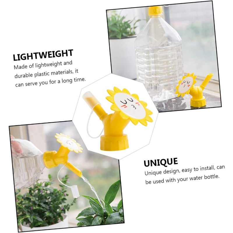 Sunflower Bottle Watering Spouts – 6-Pack, Plastic & Universal Bottle Fit