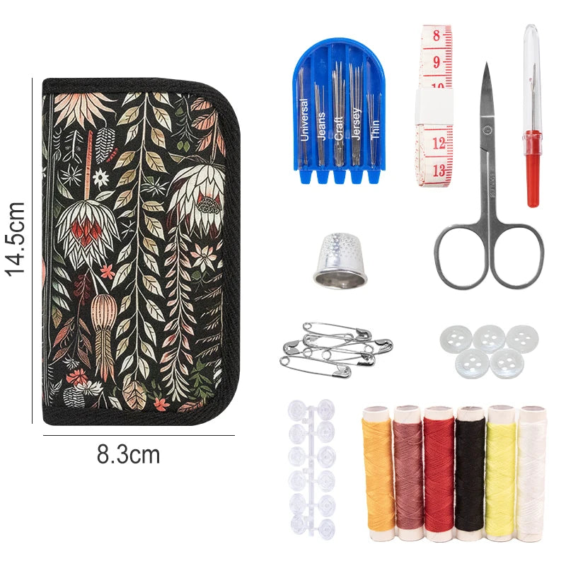 Complete Sewing Kit – Storage Box, Thread, Needles & Repair Tools