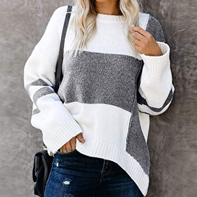 Striped Casual Women's Sweater - Juliette - 5