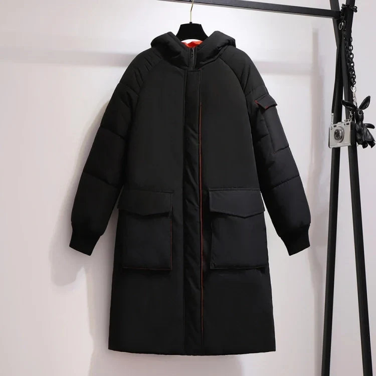 Plus-Size Long Padded Winter Jacket for Women - Warm, Stylish, and Comfortable Outerwear