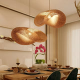Bamboo Pendant Light – Handwoven Organic Design, Natural Finish & 50cm