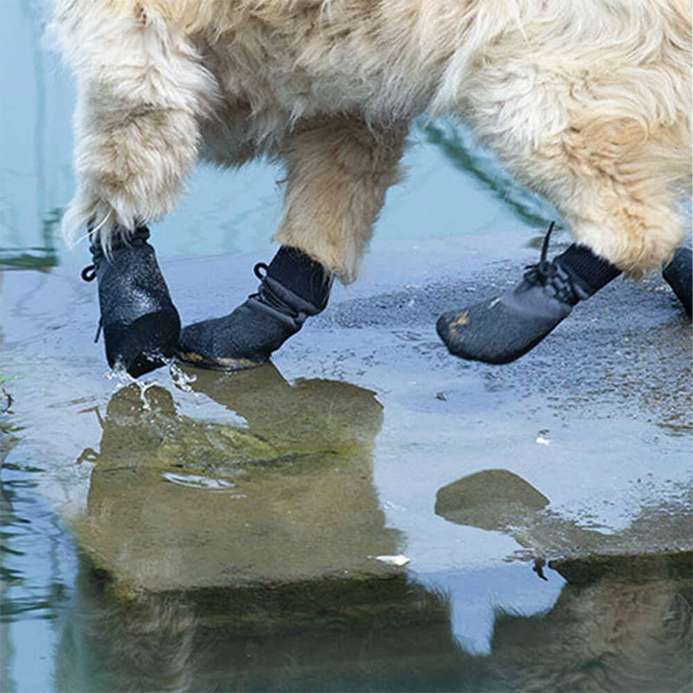Waterproof Dog Shoes – Non-Slip Rubber Sole, Breathable & 6 Sizes for Hiking