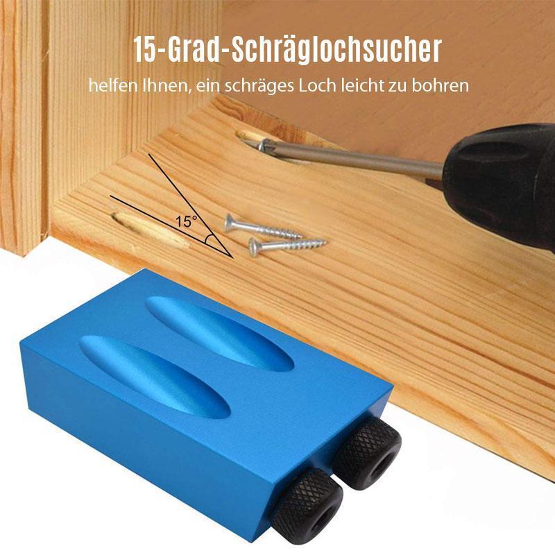 15° Angle Drill Positioner – Aluminum Alloy, 6.1–9.9mm Bits & Compact