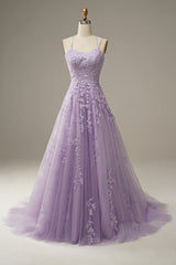 Victoria – Fashionable Tulle Ball Gown with Appliqués