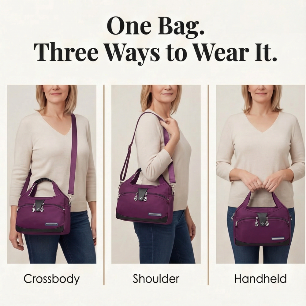 Multifunctional Crossbody Bag with Multiple Compartments – Organize Your Essentials Effortlessly