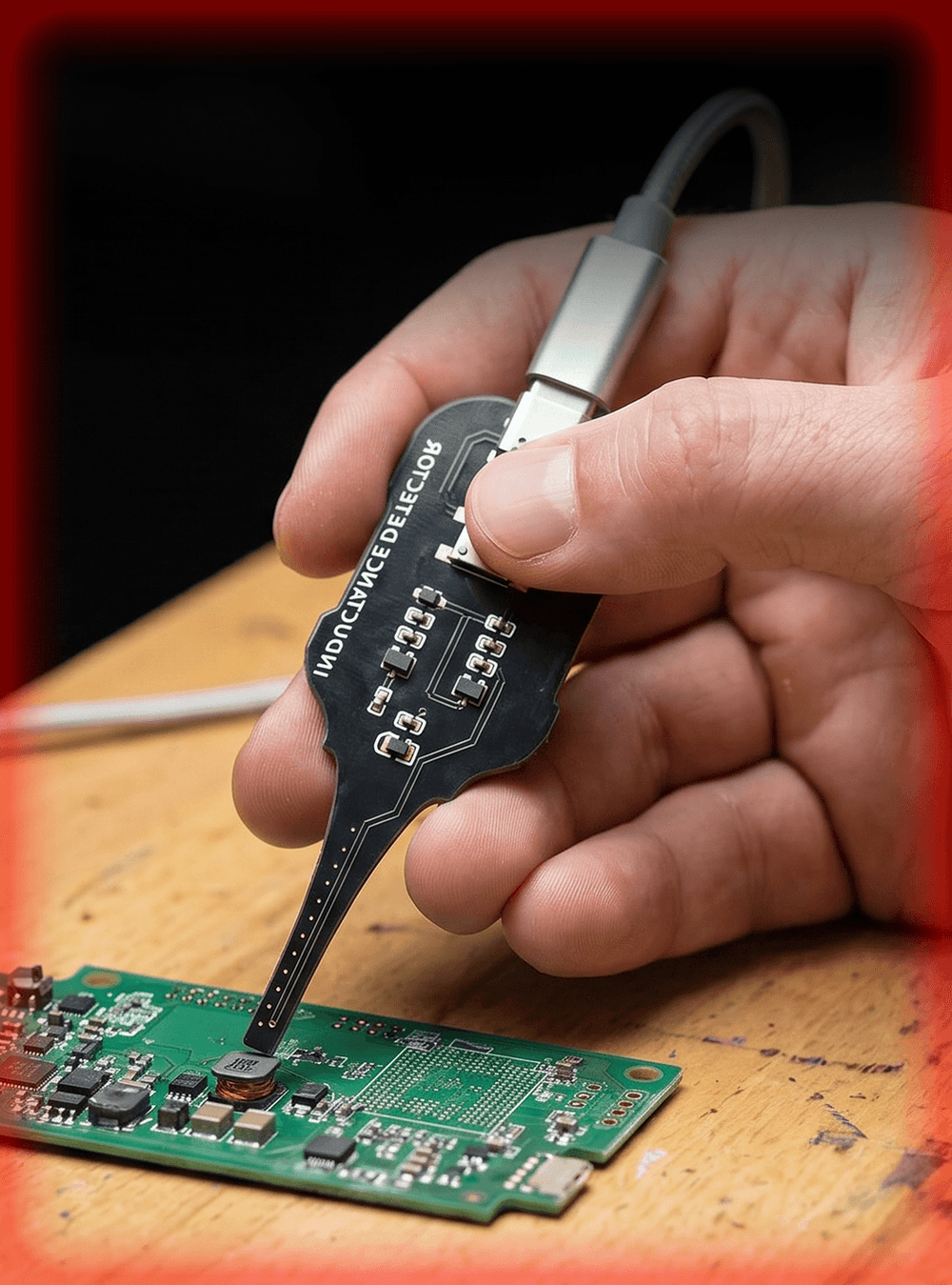 Inductance Tester for Electronics – Non-Contact Coil Detector & LED Indicator