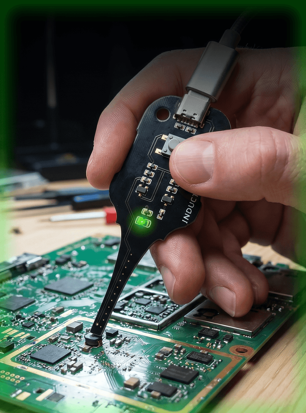 Inductance Tester for Electronics – Non-Contact Coil Detector & LED Indicator