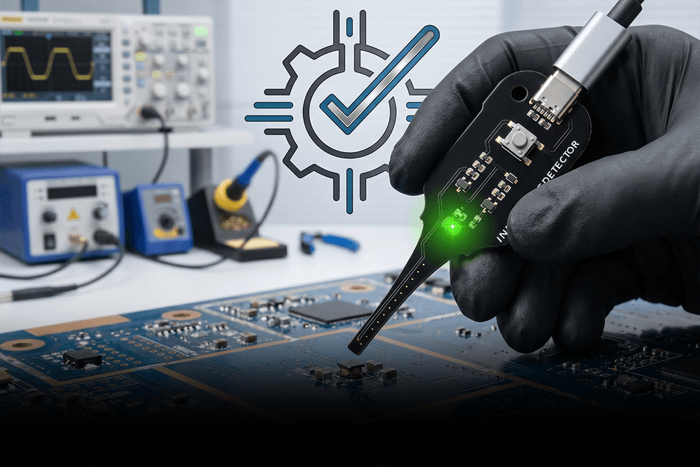 Inductance Tester for Electronics – Non-Contact Coil Detector & LED Indicator