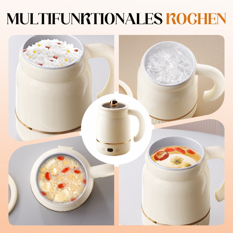 Portable Electric Cooking Mug – 900ml Ceramic, 40-80°C Control & Nonstick Coating