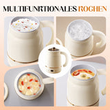 Portable Electric Cooking Mug – 900ml Ceramic, 40-80°C Control & Nonstick Coating