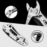 Stainless Steel Multi-Tool Pliers – Locking Mechanism, Screwdriver Bits & 156g