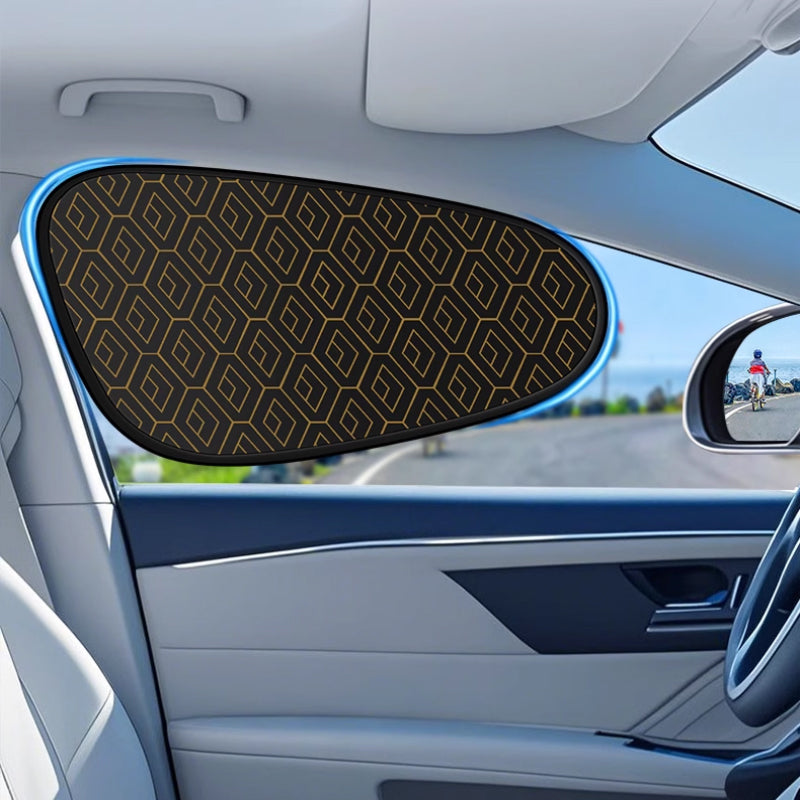 Car Sunshade Set – UV Protection, Static Cling & 4-Piece Universal Fit