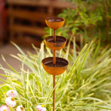3-Tier Bird Feeding Station – Cast Iron, Ground Spike & 68cm Tall