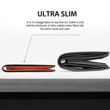 BowLift | Men’s Slim RFID Wallet | Leather Card Holder | Black